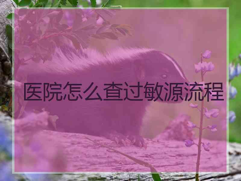 医院怎么查过敏源流程