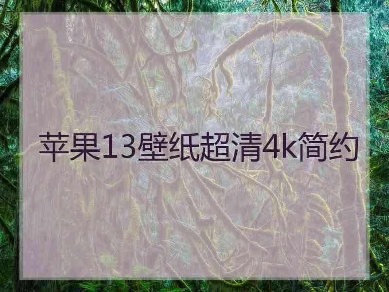 苹果13壁纸超清4k简约