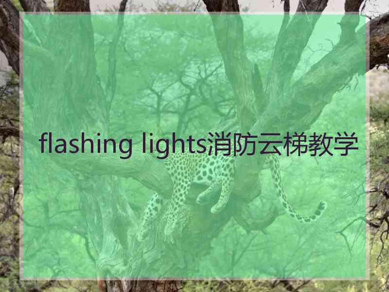 flashing lights消防云梯教学