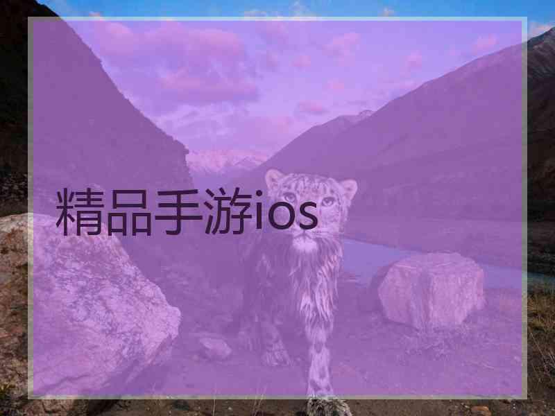 精品手游ios