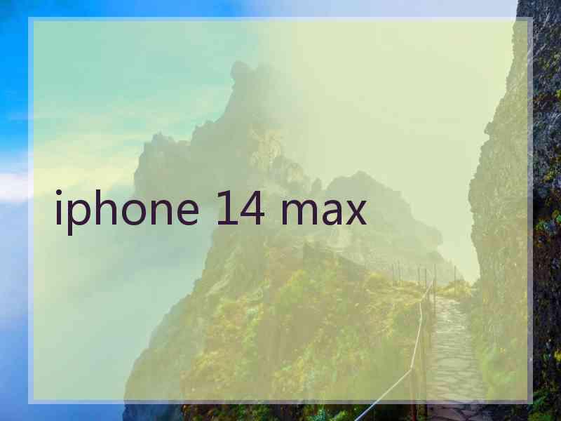 iphone 14 max