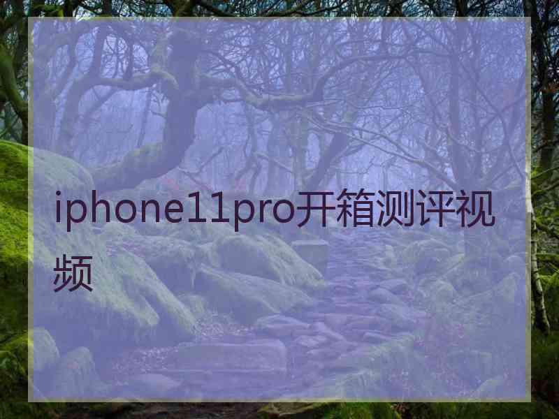 iphone11pro开箱测评视频