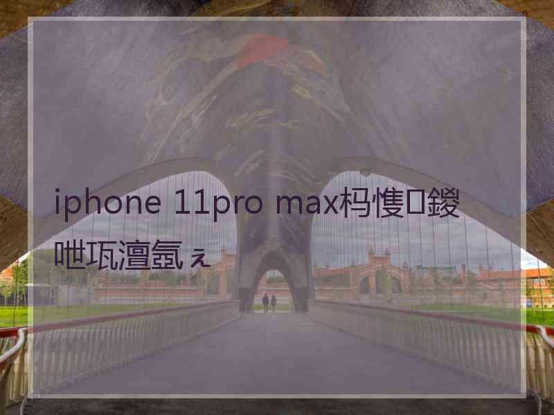 iphone 11pro max杩愯鍐呭瓨澶氬ぇ