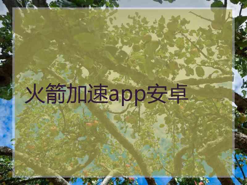 火箭加速app安卓