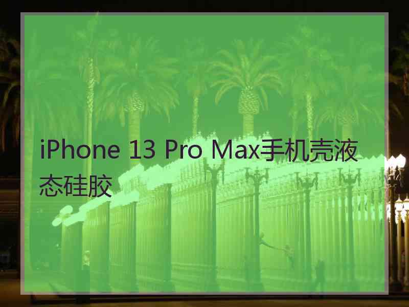 iPhone 13 Pro Max手机壳液态硅胶