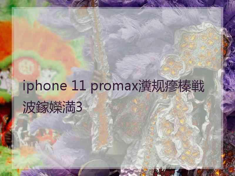 iphone 11 promax瀵规瘮榛戦波鎵嬫満3