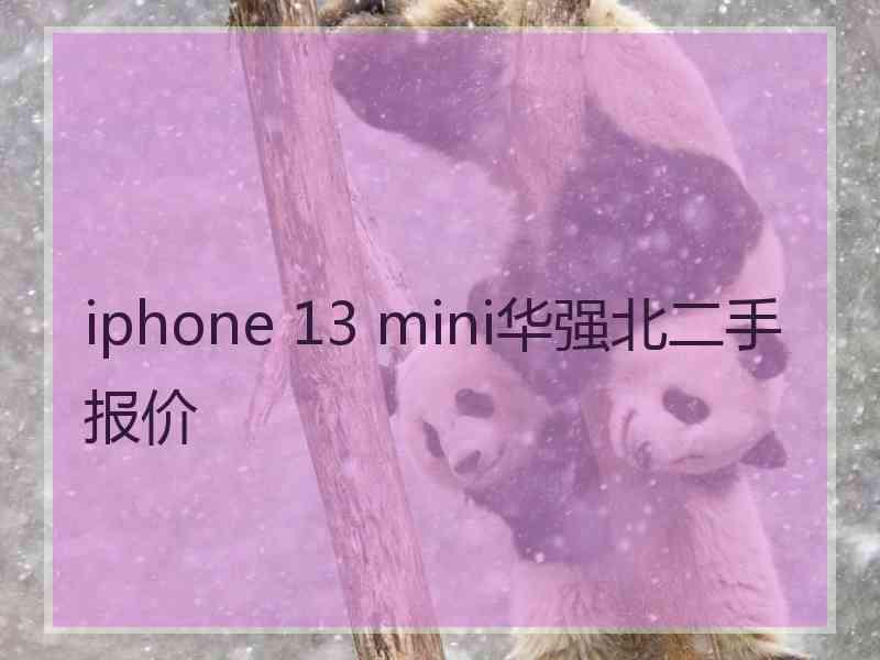 iphone 13 mini华强北二手报价