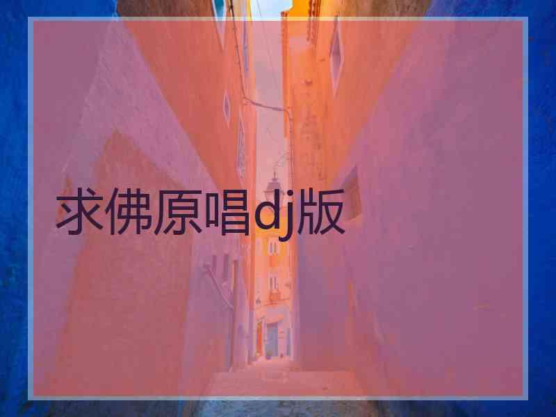 求佛原唱dj版