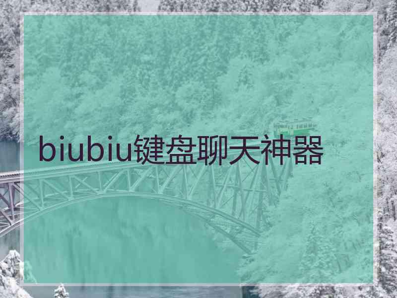 biubiu键盘聊天神器