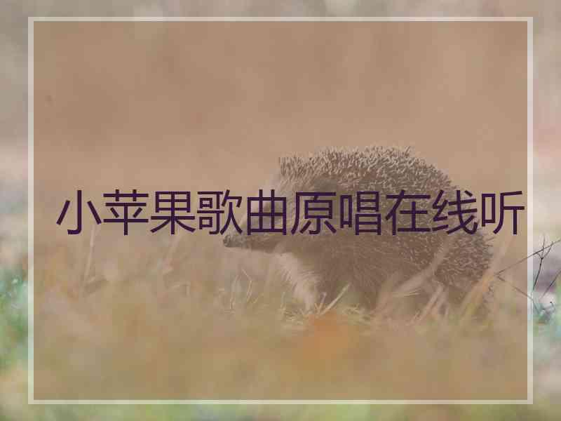 小苹果歌曲原唱在线听