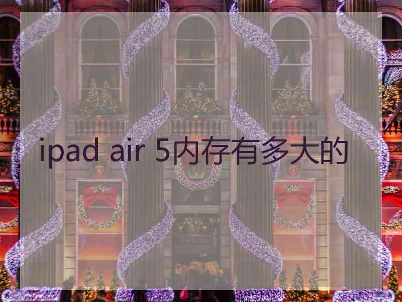 ipad air 5内存有多大的