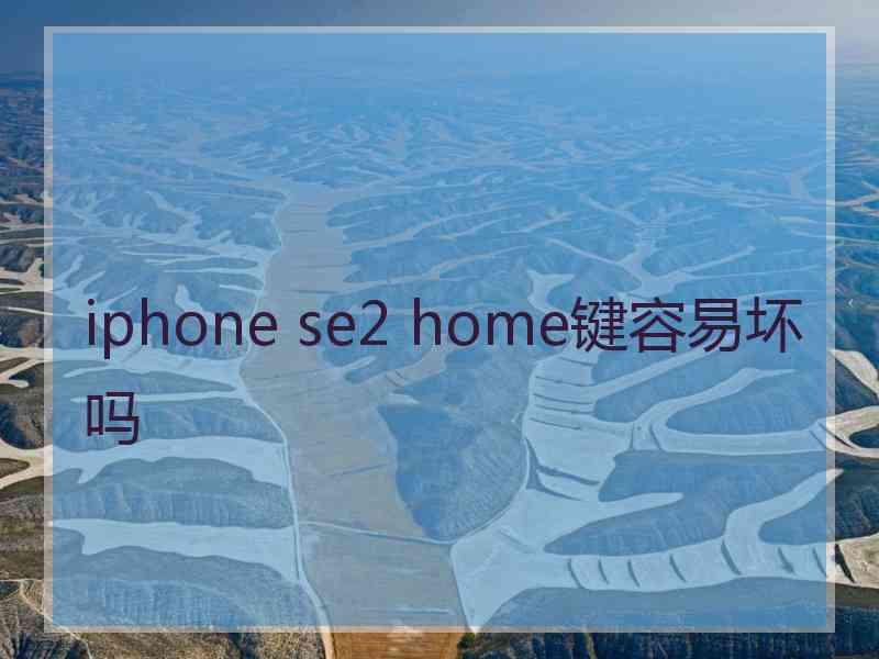 iphone se2 home键容易坏吗