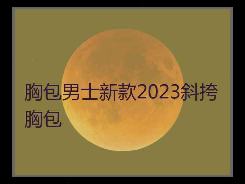 胸包男士新款2023斜挎胸包