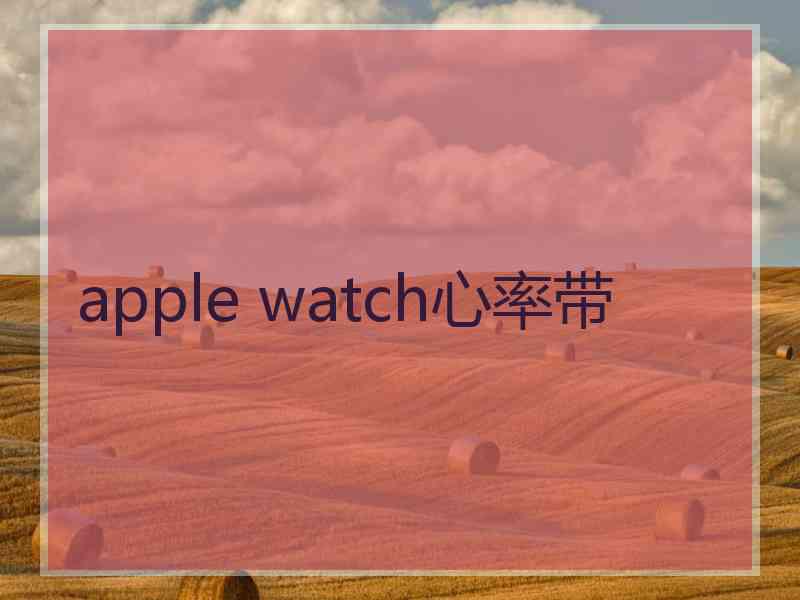 apple watch心率带