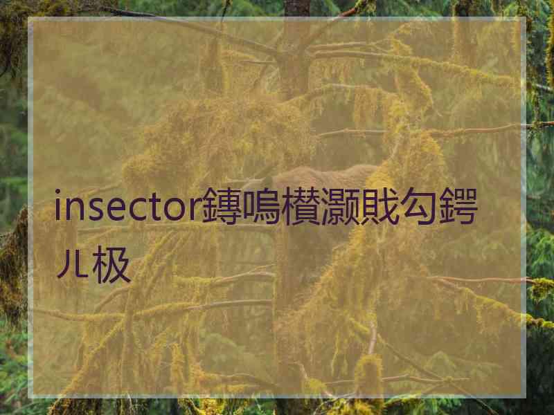 insector鏄嗚櫕灏戝勾鍔ㄦ极