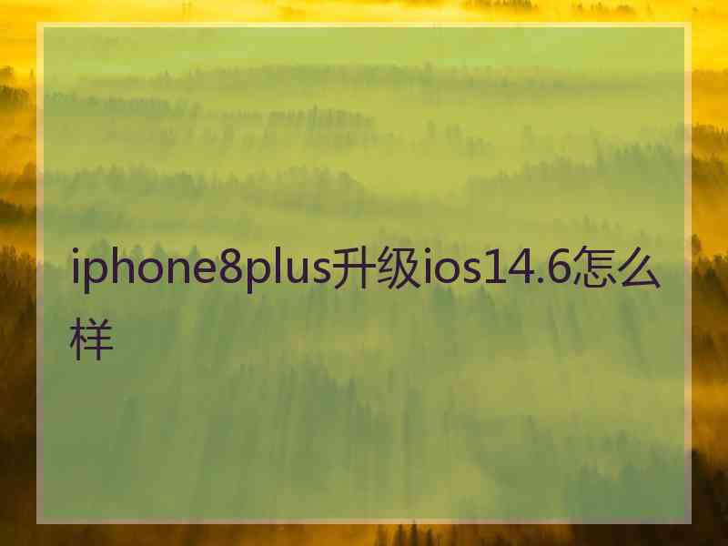 iphone8plus升级ios14.6怎么样