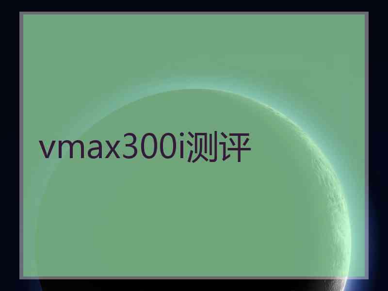 vmax300i测评