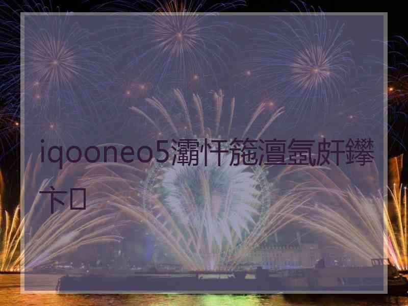 iqooneo5灞忓箷澶氬皯鑻卞