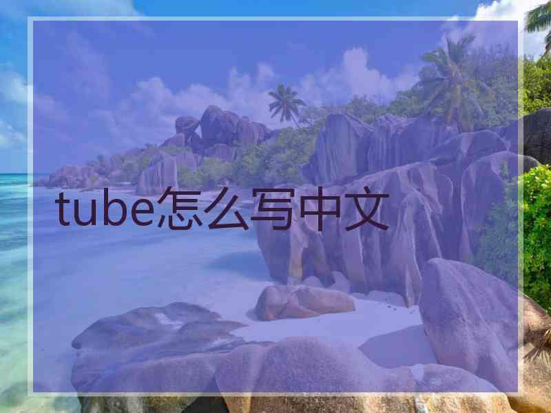 tube怎么写中文