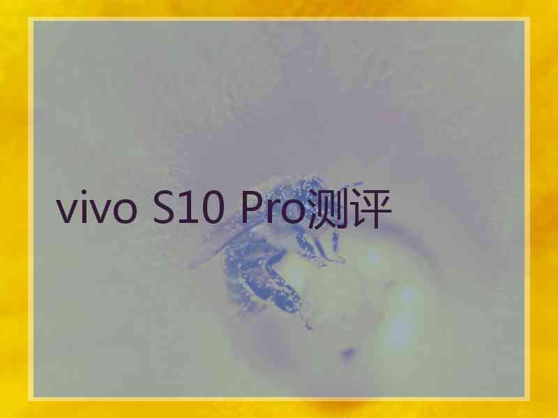 vivo S10 Pro测评