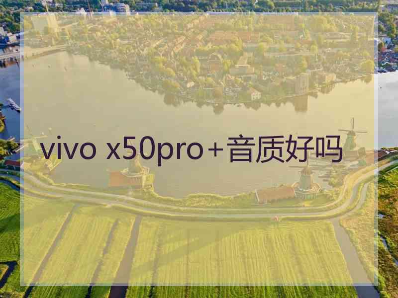 vivo x50pro+音质好吗