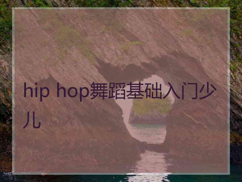 hip hop舞蹈基础入门少儿