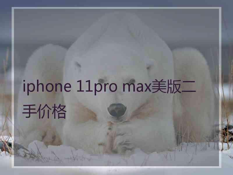 iphone 11pro max美版二手价格