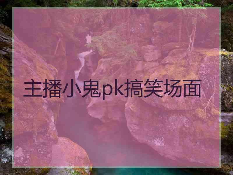 主播小鬼pk搞笑场面