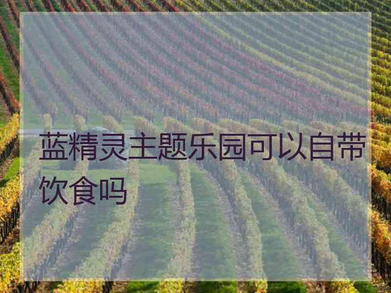 蓝精灵主题乐园可以自带饮食吗