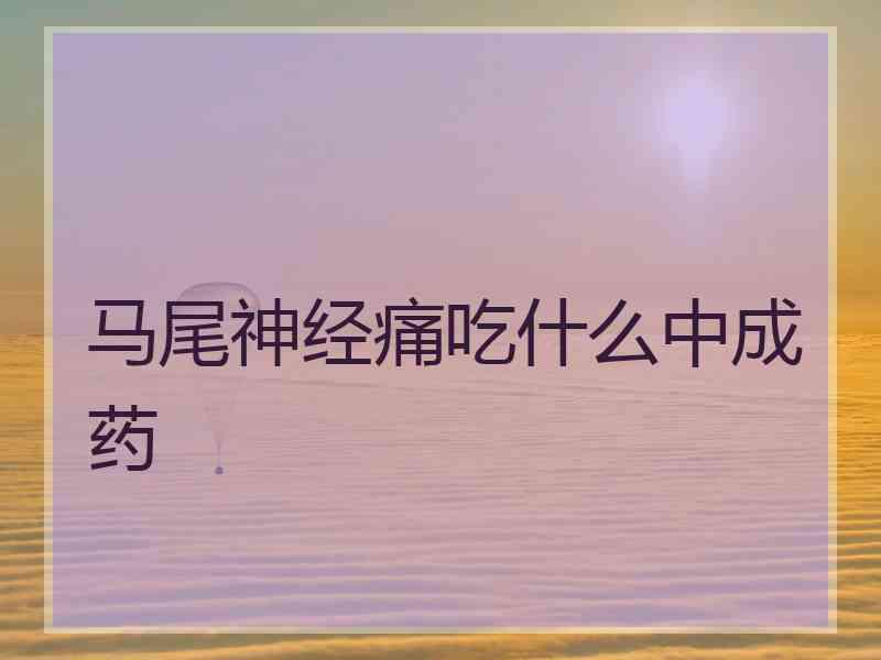 马尾神经痛吃什么中成药