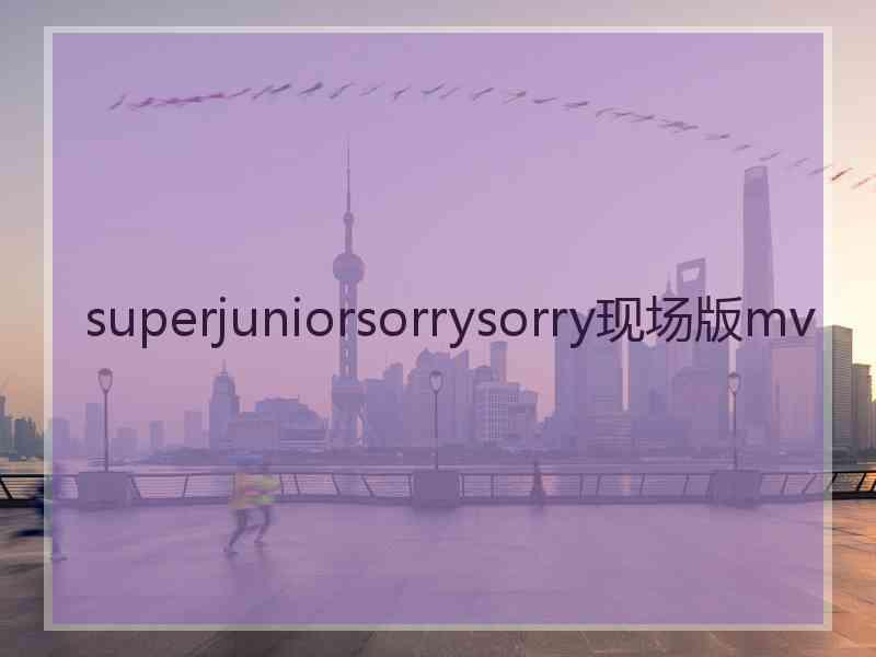 superjuniorsorrysorry现场版mv