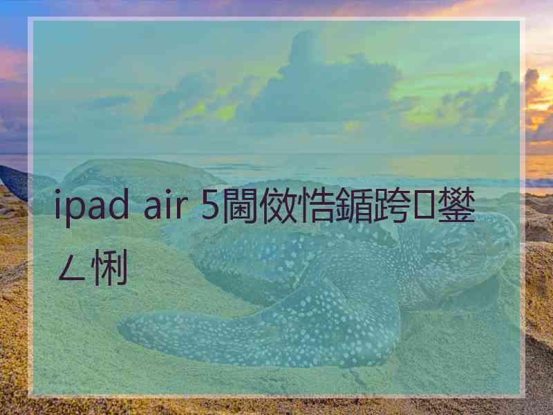 ipad air 5閫傚悎鍎跨鐢ㄥ悧