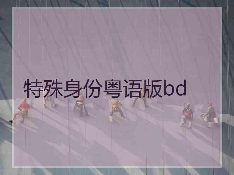 特殊身份粤语版bd