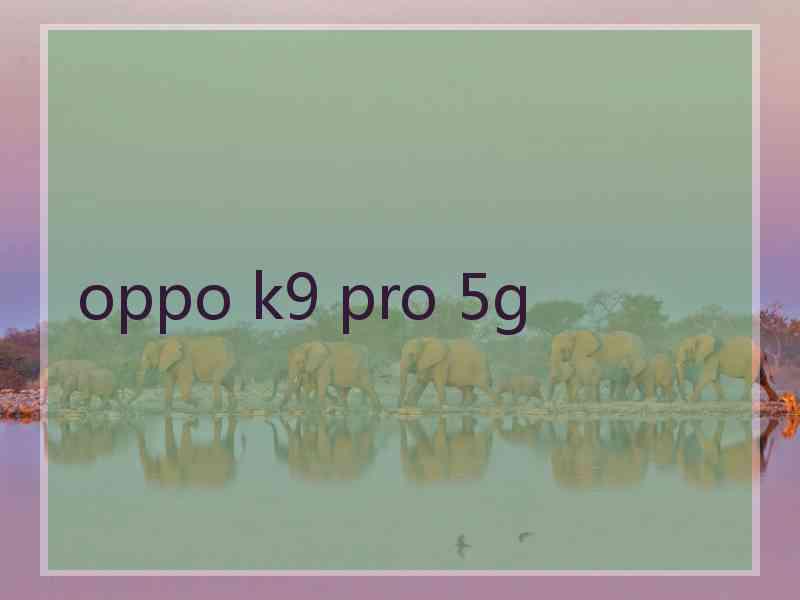 oppo k9 pro 5g