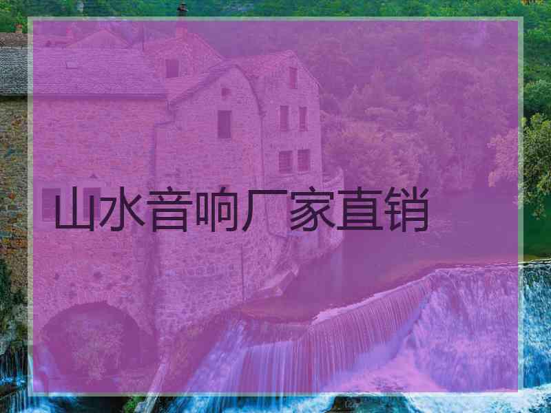 山水音响厂家直销