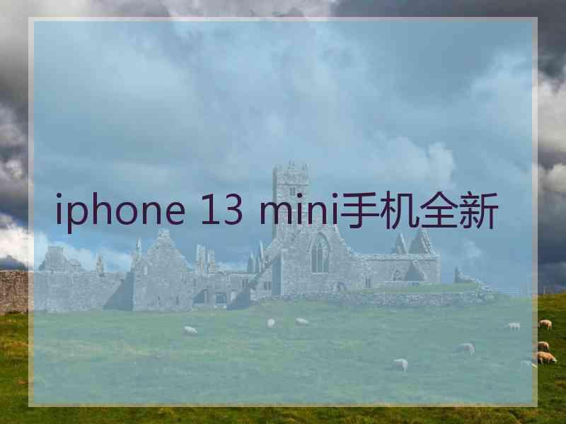 iphone 13 mini手机全新