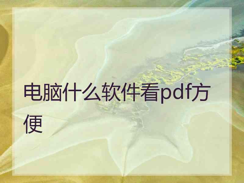 电脑什么软件看pdf方便