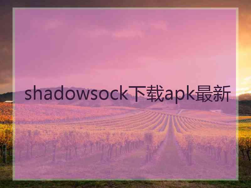 shadowsock下载apk最新