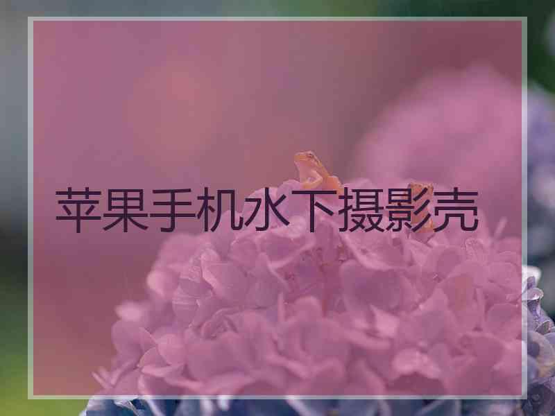 苹果手机水下摄影壳