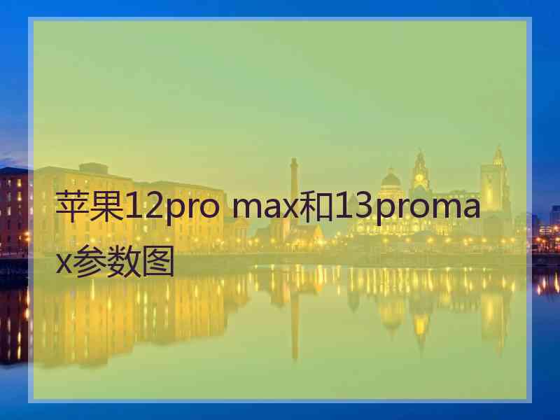 苹果12pro max和13promax参数图