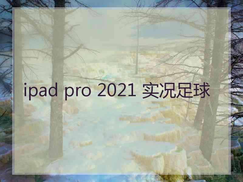 ipad pro 2021 实况足球