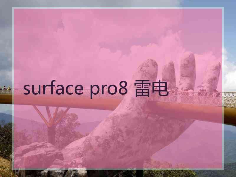 surface pro8 雷电