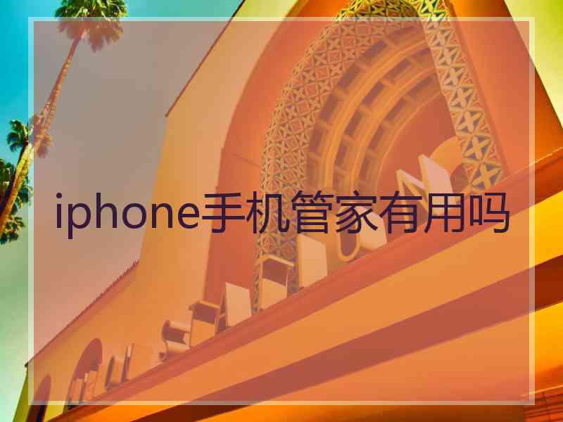 iphone手机管家有用吗