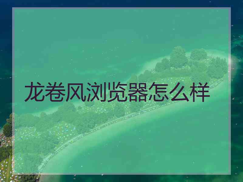 龙卷风浏览器怎么样