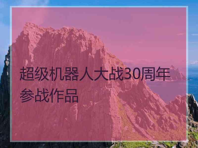 超级机器人大战30周年参战作品