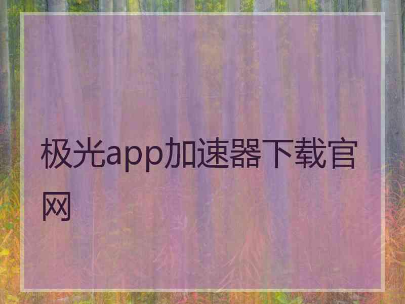 极光app加速器下载官网