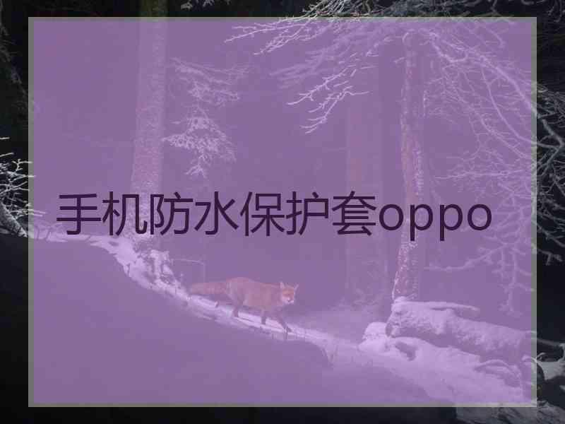 手机防水保护套oppo