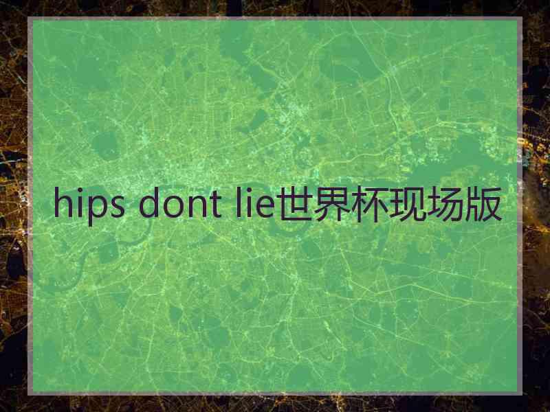 hips dont lie世界杯现场版