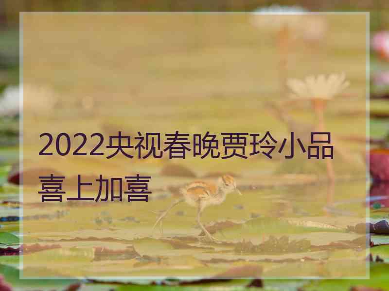 2022央视春晚贾玲小品喜上加喜