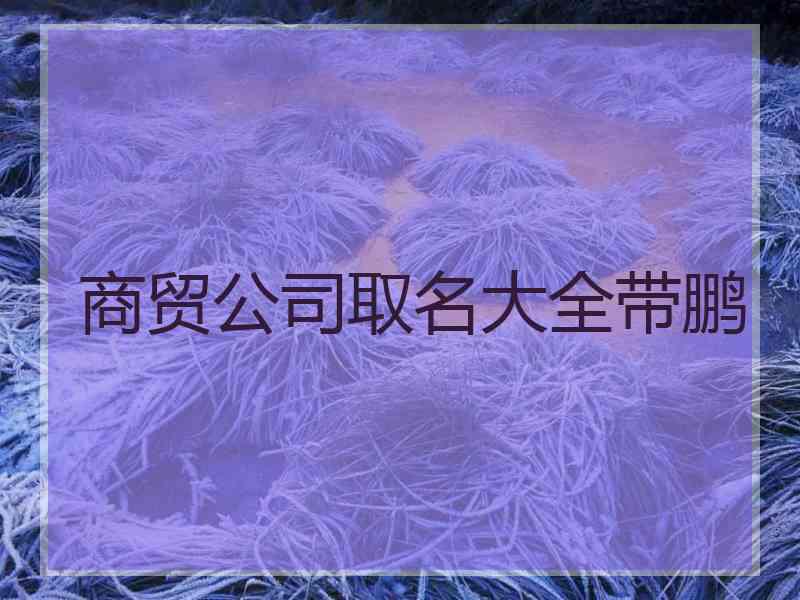 商贸公司取名大全带鹏